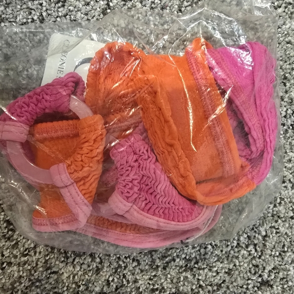 Cleonie Koolama Swim Side O Ring Bikini Briefs Size S Barbie Bright Pink - Picture 3 of 6